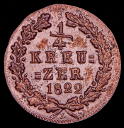 1/4 крейцера 1822 (Нассау)