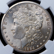 1 доллар 1884 (США) (в слабе) CC