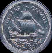 1 доллар 1979 "300 лет кораблю "Грифон" (Канада) (в п/у)