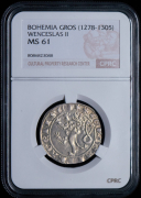 1 грош 1278-1305 (Богемия) (в слабе)