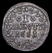 1 крейцер 1661 (Майнц) 