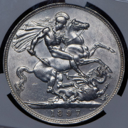 1 крона 1897 (Великобритания) (в слабе)
