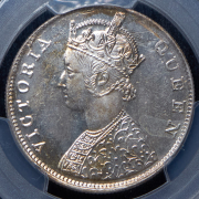 1 рупия 1862 (Британская Индия) (в слабе)