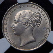 1 шиллинг 1860 (Великобритания) (в слабе)
