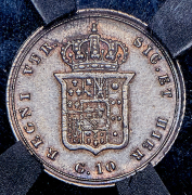 10 грано 1855 (Королевство обеих Сицилий) (в слабе)