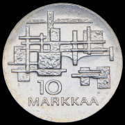 10 марок 1967 "50 лет независимости" (Финляндия)