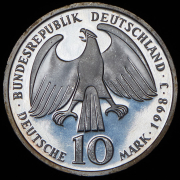 10 марок 1998 "350 лет подписания Вестфальского Мирного Договора" (Германия) J