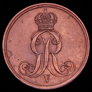 2 пфеннига 1855 (Ганновер) B