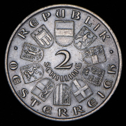 2 шиллинга 1928 “100 лет со дня смерти Франца Шуберта“ (Австрия)