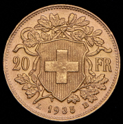 20 франков 1935 (Швейцария) B