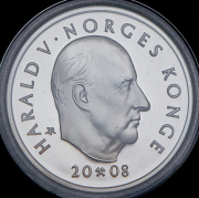 200 крон 2008 "200 лет со дня рождения Генрика Вергеланна" (Норвегия) (в п/у)