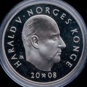 200 крон 2008 "200 лет со дня рождения Генрика Вергеланна" (Норвегия) (в п/у)