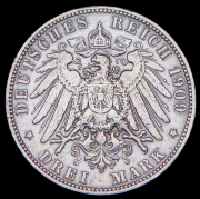 3 марки 1909 (Гамбург) J