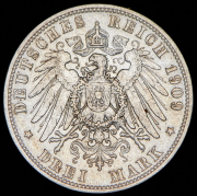 3 марки 1909 (Вюртемберг) F