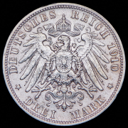 3 марки 1910 (Вюртемберг) F