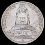 3 марки 1913 "100-летие битвы при Лейпциге" (Саксония) Е