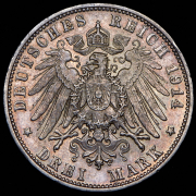3 марки 1914 (Вюртемберг) F