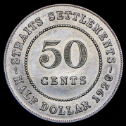 50 центов 1920 (Стрейтс Сеттлемент)