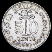 50 центов 1927 (Цейлон)