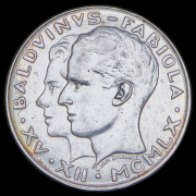 50 франков 1960 "Свадьба короля Бодуэна и доны Фабиолы де Мора и Арагон" (Бельгия)