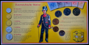 Годовой набор монет "150 лет почтовой марке" 2000 (Австрия) (в п/у)