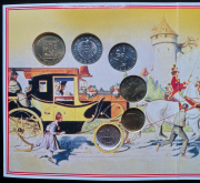 Годовой набор монет "150 лет почтовой марке" 2000 (Австрия) (в п/у)