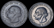 Набор из 2 нотгельдов 1 марка, 50 пфеннигов 1921 (Вестфалия)