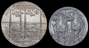 Набор из 2 сер. монет 10, 50 марок 1975, 1981 "Урхо Кекконен" (Финляндия)