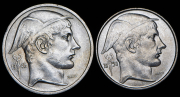 Набор из 2 сер. монет 20, 50 франков 1948, 1950 (Бельгия)