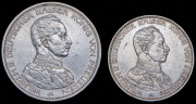 Набор из 2 сер. монет 3 и 5 марок 1913-1914 (Пруссия) А