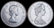 Набор из 2 сер. монет 50 центов 1962, 1965 (Канада)