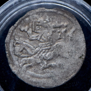 Набор из 2 сер  монет полугрош  денар 1492-1506 (Литва) (в слабе)