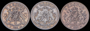 Набор из 3 сер. монет 2 кроны 1876-1906 (Швеция)