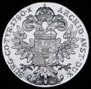 Талер 1780 "Мария Терезия". Рестрайк (Австрия)