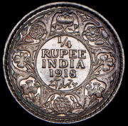 1/4 рупии 1918 (Индия)