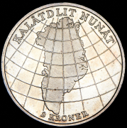 2 кроны 1953 "Кампания против туберкулёза в Гренландии" (Дания)