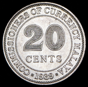 20 центов 1939 (Малайя)