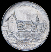 200 крон 1980 "35 лет освобождению" (Норвегия)