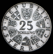 25 шиллингов 1972 "50 лет со дня смерти Карла Михаэля Цирера" (Австрия)