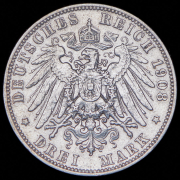 3 марки 1908 (Саксония) Е