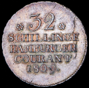 32 шиллинга 1809 (Гамбург)
