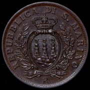 5 чентезимо 1935 (Сан-Марино) R