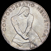 5 франков 1939 "600 лет Битве при Лаупене" (Швейцария) B