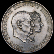 5 крон 1960 "Серебряная свадьба Фредерика IX и Ингрид Шведской" (Дания)