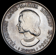 5 крон 1964 "Свадьба принцессы Анны Марии" (Дания)