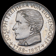 5 марок 1957 "100 лет со дня смерти Йозефа фон Эйхендорфа" (Германия) J