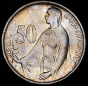 50 крон 1947 "3 года Словацкому восстанию" (Чехословакия)