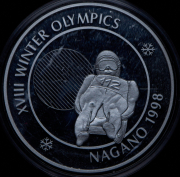 Медаль "Зимняя Олимпиада в Японии. Бобслей" 1998 (Германия)