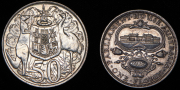 Набор из 2 сер. монет 1 флорин, 50 центов 1927, 1966 (Австралия)