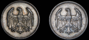 Набор из 2 сер. монет 1 марка 1924 (Германия)